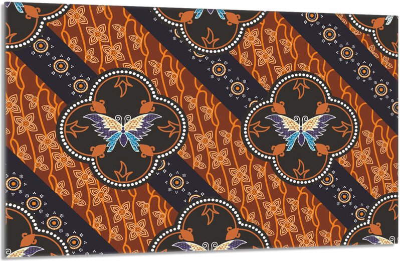 Glasschutzplatte für den Herd 80x52 Butterfly