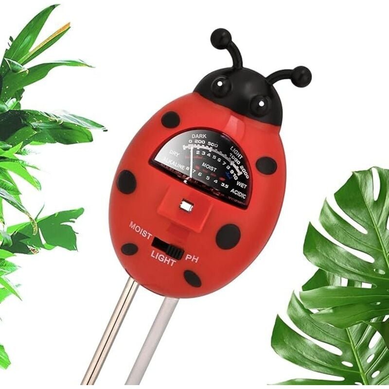 Ahlsen - Rasenpflanzen im Innen- und Außenbereich (keine Batterie erforderlich), 3-in-1-Bodentester, Feuchtigkeitsmesser...