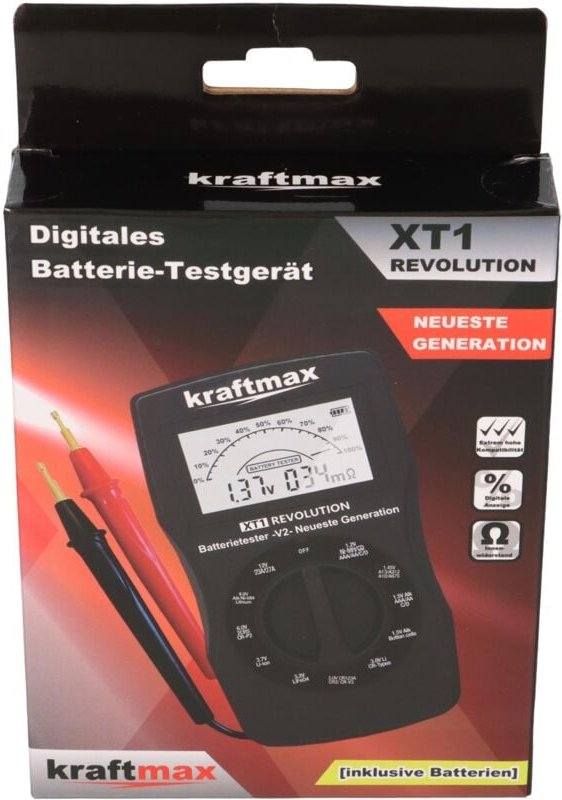 KRAFTMAX Batterietester XT1 inkl. Innenwiderstandsmessung
