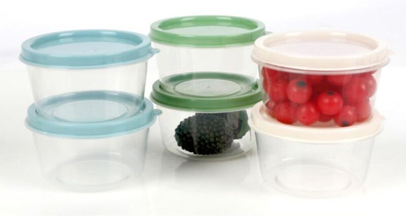 Buri - 24x Vorratsdosen 6er Set Deckel Gefäß Box Behälter Aufbewahrung Kekse Reis