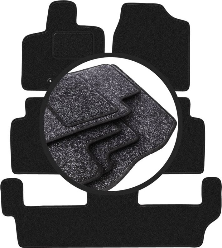 ANTHRA Autofußmatten für: Dodge Caravan IV 7-Sitzer (2008-2016)