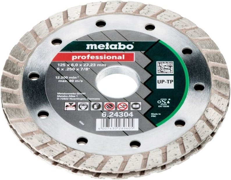 Metabo - Diamant-Frässcheibe, 125x6x22,23 mm, 'professional', 'up-tp', Universal- Tuckpointing