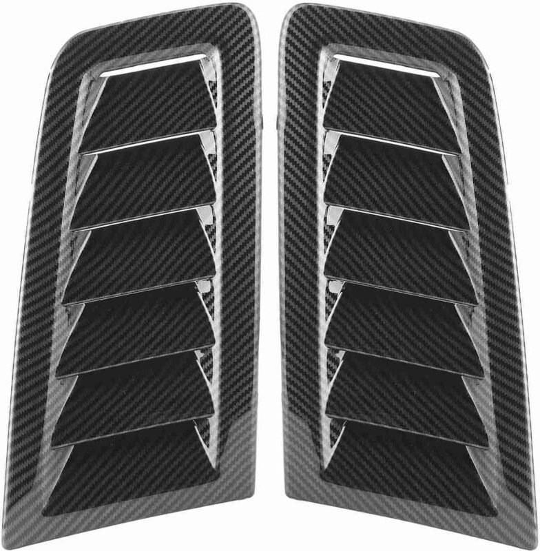 Thumbnail - Eosnow - 2pcs universelle Motorhaubenlüftungsschlitze Motorhaube Autos Außenteile für Fokus Rs Mk2 Stylecarbon Faserfarb...