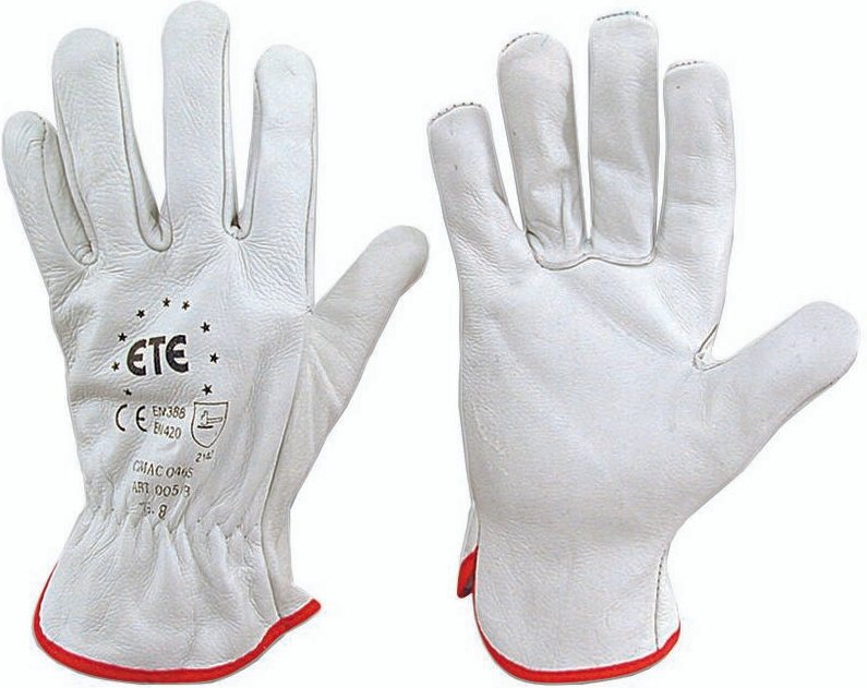 Weißer Blumenhandschuh tg. 10 - Idrhaus