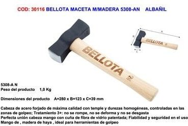 Holztopf 5308-AN 1 k 280x123x39 mm Mason - Bellota