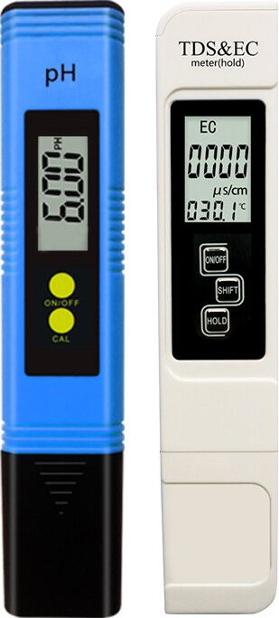 Thumbnail - Csparkv - Blau) Wasserqualitätstestmessgerät tds ph ec Temperatur 4-in-1-Set Digitaltester mit LCD-Display-Test für Schw...