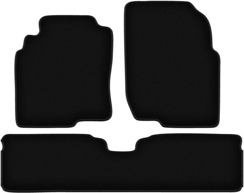 BASIC schwarze Veloursmatten für: Nissan Almera Tino Minivan (2000-2006)