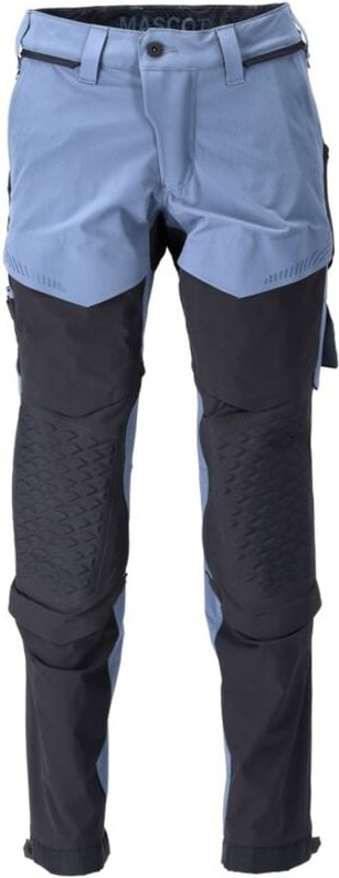 Thumbnail - Hose mit Knietaschen 22279-605-85010 Gr. 90C48 steinblau/schwarzblau - Mascot