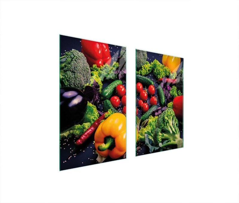 GLASSCHUTZPLATTE FÜR HERD 75x52 GEMÜSE