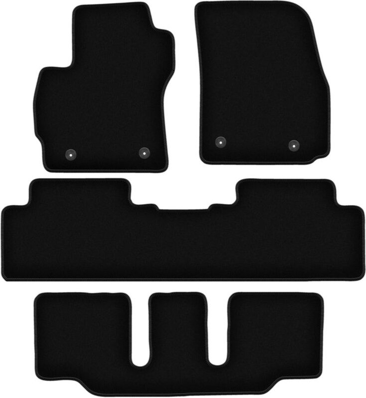 BASIC schwarze Veloursmatten für: Mazda Premacy II 7-Sitzer (2005-2010)