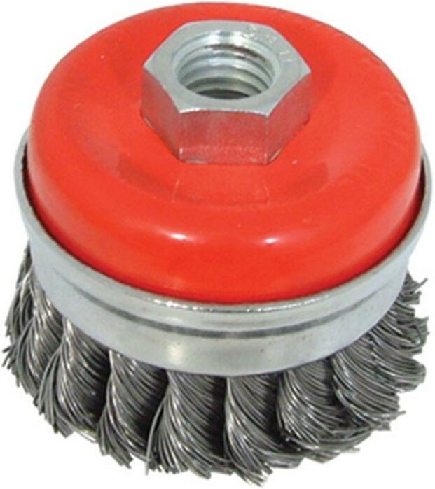 Stahldraht-Topfbürste, gezopft 65 mm