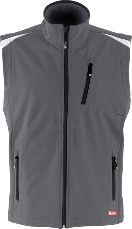 Herren Weste 24, d-grau/schwarz, Gr.3XL - Fortis