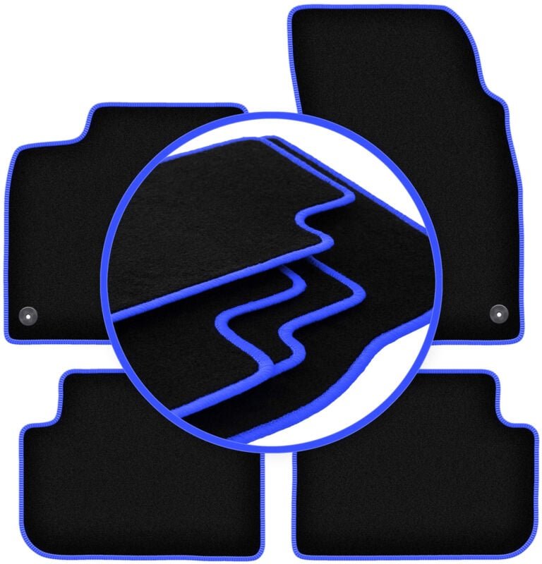 CARLUX-BLUE Autofußmatten für: Audi Q8 SUV (2020-)