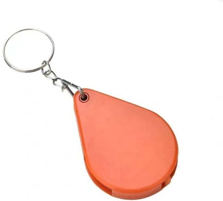 2er-Pack tragbare Taschenlupe, Mini-Klapplupe, zum Lesen bei Sehbehinderung und zur Schmuckprüfung (Rot, 9,5 × 3,5 cm)