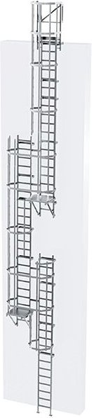 Matisère - Ortsfeste Steigleitern - Steighöhe von 12.90 bis 13.20m - CS132MP