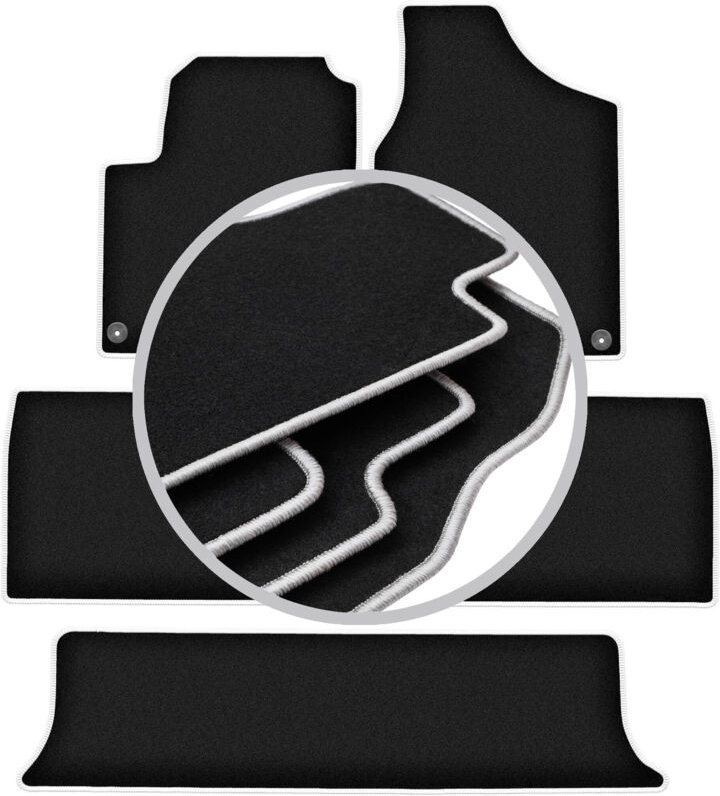 CARLUX-SILVER Autofußmatten für: Seat Alhambra I Minivan (1995-2010)