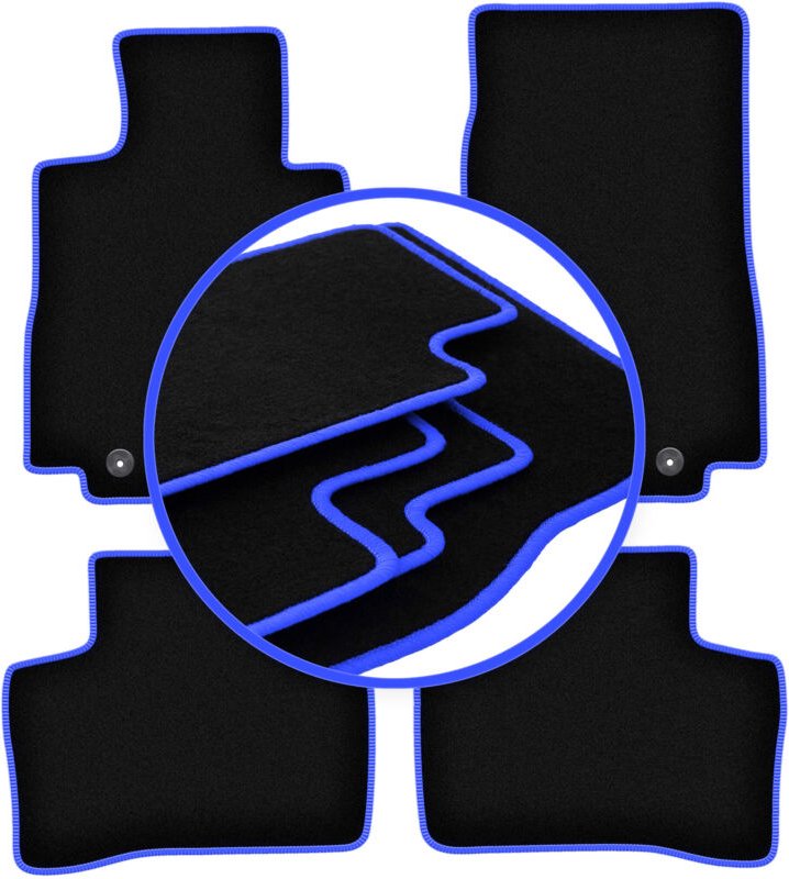 CARLUX-BLUE Autofußmatten für: Mercedes EQC N293 SUV (2019-)