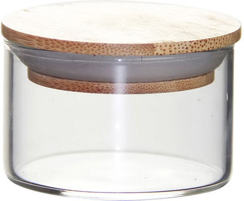 Set mit 10 Gewürzgläsern aus Glas, 40 ml, kleine luftdichte Gläser mit Aufbewahrungsdeckel aus Bambus - Ahlsen