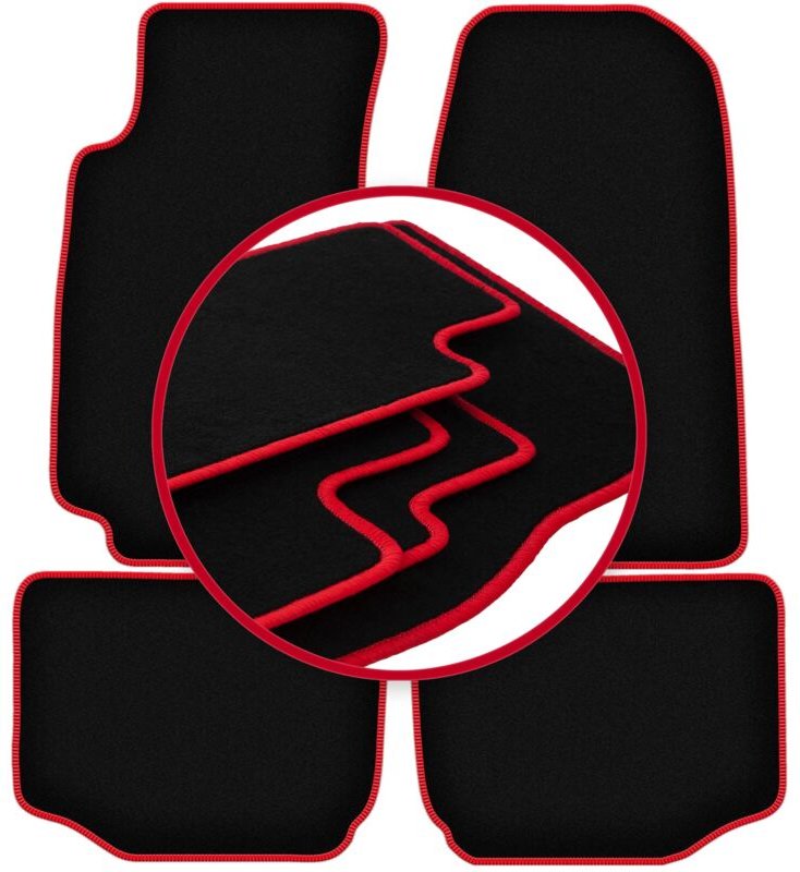 CARLUX-RED Autofußmatten für: Ford Granada Limousine (1972-1985)