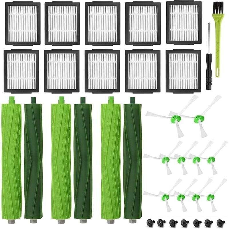 Ersatzteile für iRobot i7 i7+ i3 i3+ i4 i4+ i6 i6+ i8 i8+ j7 E5 E6 E7, Zubehör für Roomba 3 Paar Hauptbürsten
