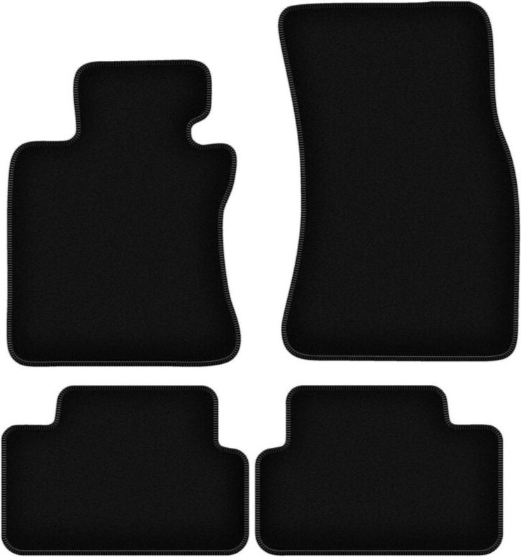 BASIC schwarze Veloursmatten für: BMW 6 E64 Cabrio (2003-2010)