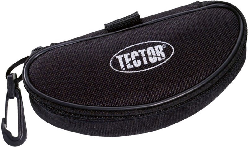 Brillen-etui Tector Schwarz mit Reissverschluss