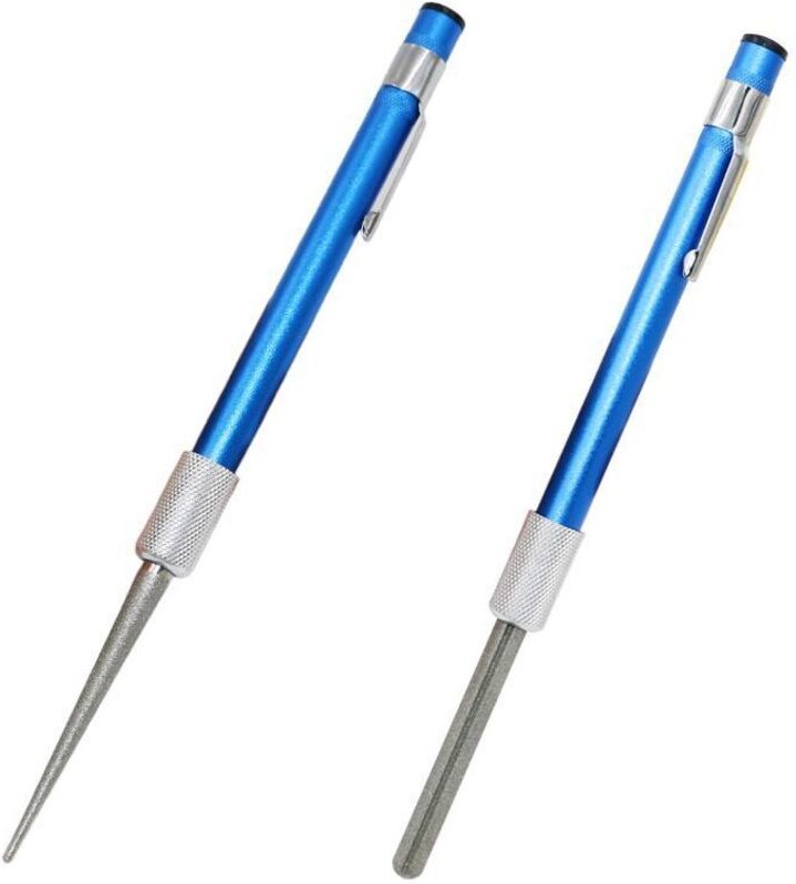 Lntyq Schleifstift, 2 Stück tragbare Diamant-Schleifmesser werden für gezackte Messer und Meißelmesser verwendet, der Di...