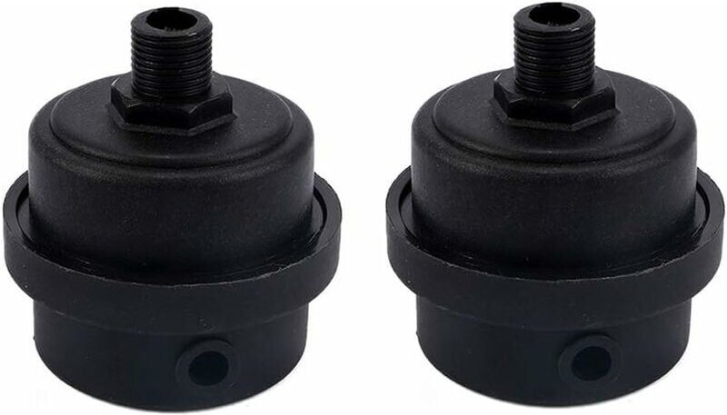 2er-Pack Schalldämpferfilter aus Kunststoff für Luftkompressoren mit 1/4 Zoll pt 12 mm Filterelement