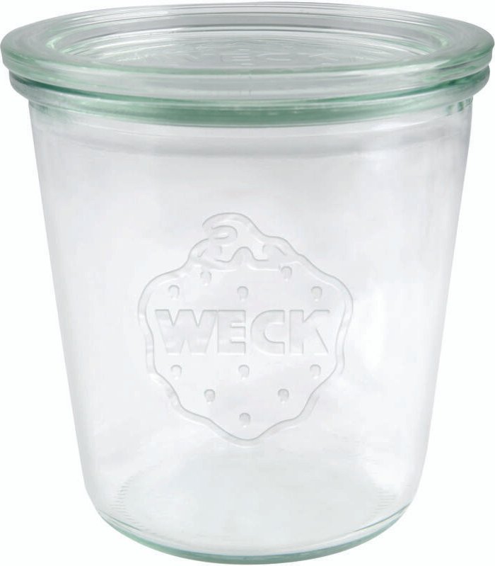 Einkochglas 290 ml 6 St. Rundrandglas Ein glas + Deckel, Gummi, Klammern - Weck