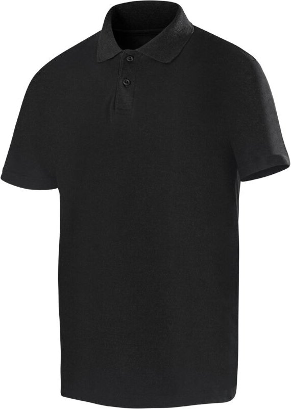 Polo Mit Kurzen Ärmeln Bio-Fair-Trade Strickwaren Schwarz 3xl