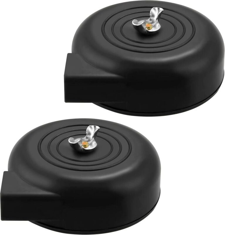 Packung mit 2 Luftfiltern – 20-mm-Gewinde – für Luftkompressor – Schwarz - Sollbry