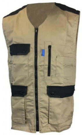 Kargo Pro leichte Arbeitsweste - Beige und Schwarz - Größe 3 - Cepovett