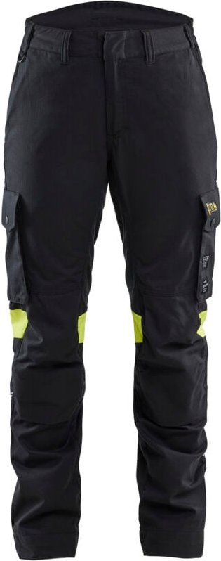 Multinorm-Arbeitshose für Frauen 7107 - Schwarz/Gelb XL - FR(48) - SE(C46) - Kurz