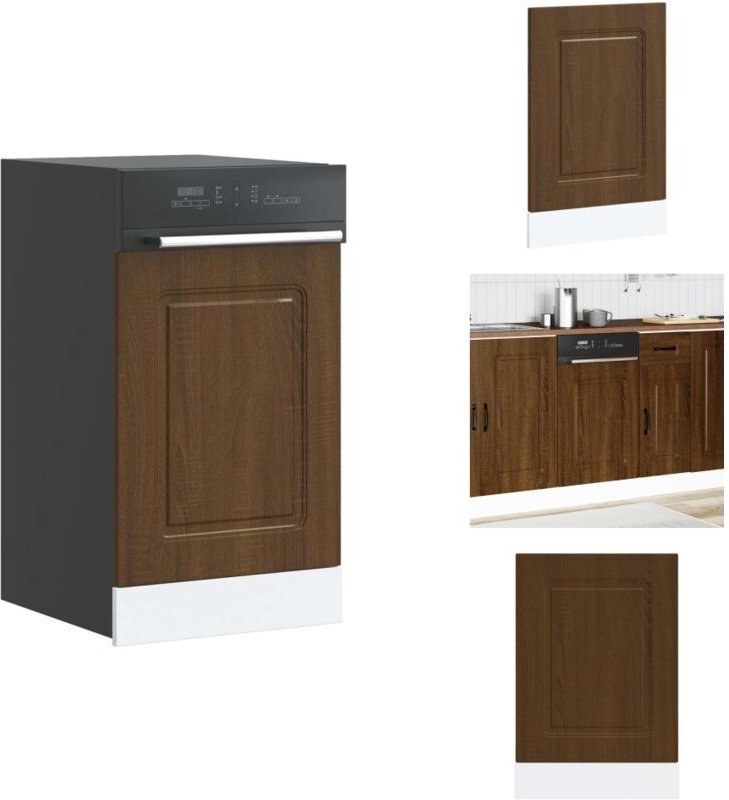 Geschirrspülerblende Kalmar Braun Eichen-Optik 45x1,5x67 cm - Geschirrspülerblende - Geschirrspülerblenden - Geschirrspü...