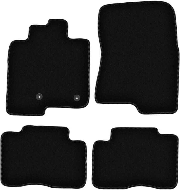 BASIC schwarze Veloursmatten für: Mitsubishi Pajero IV kurz (2006-2018)