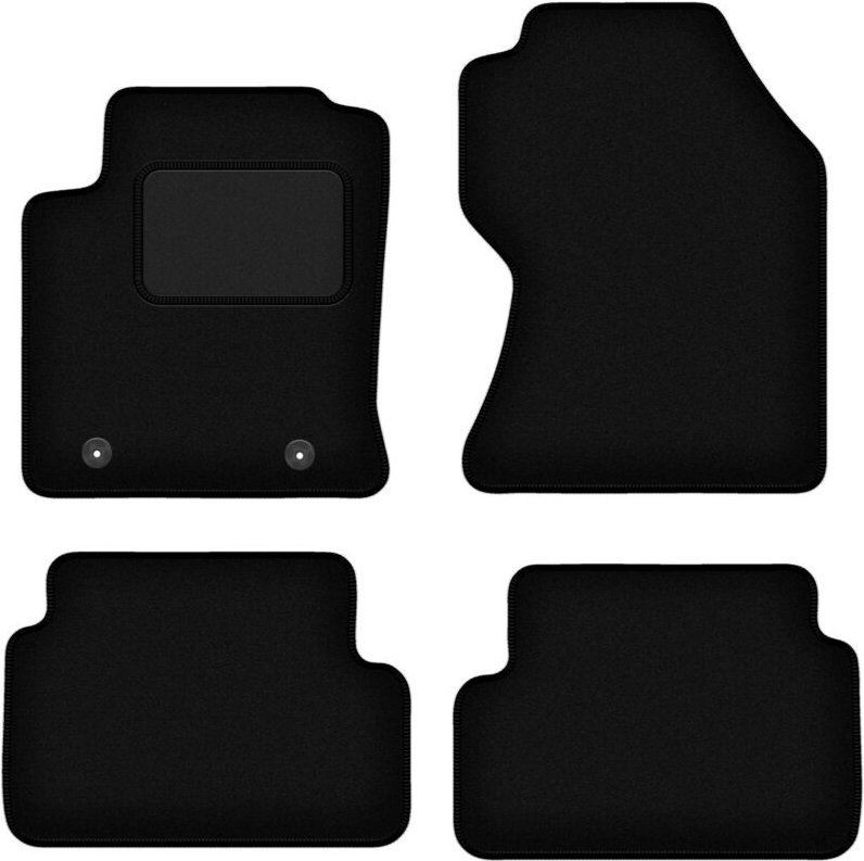 Schwarze Veloursmatten für: Ford Focus MK1 FL Fließheck, Limousine, Kombi (2001-2004)