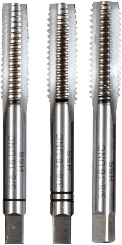 Projahn Handgewindebohrersatz 3-tlg.. HSS-G DIN 352 UNC 1/4