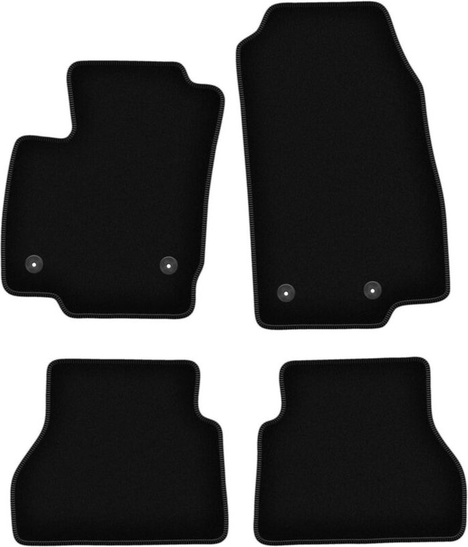 BASIC schwarze Veloursmatten für: Ford B-MAX Minivan (2012-2017)