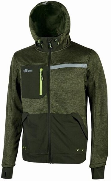 UPower Galaxy Offenes Arbeits-Sweatshirt - m - Dunkelgrüne