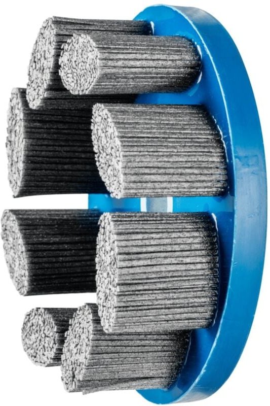 PFERD TOOLS COMPOSITE FLEX Tellerbürste DBU Ø 150x22,2 mm Bohrung SiC-Filament-Ø 1,14 mm Korn 80 stationär