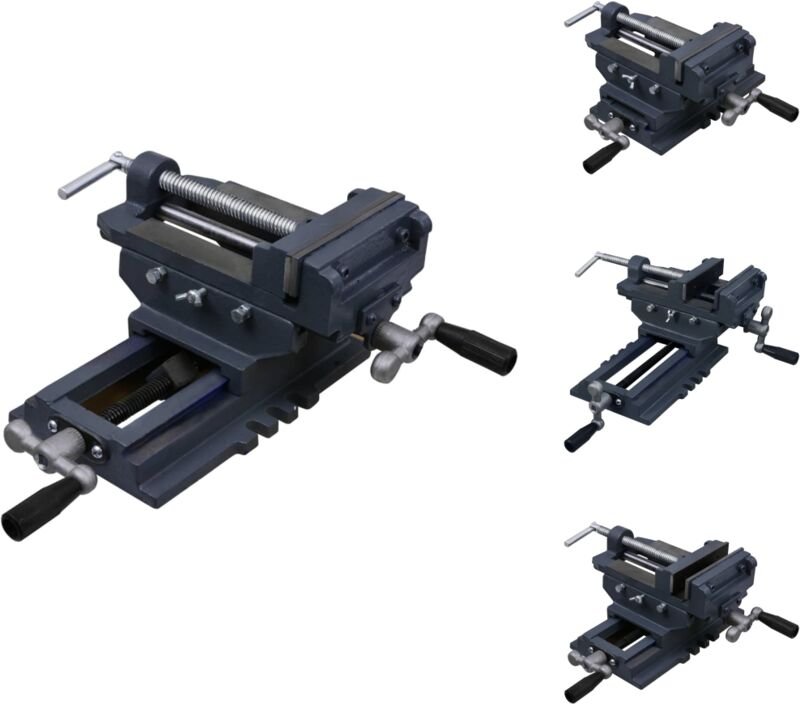 Vidaxl - Schraubzwingen & -stöcke - Living Schraubstock Kreuztisch Handbetrieben 127 mm