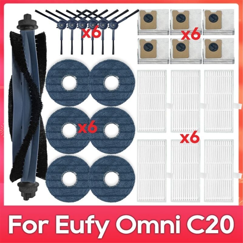 Für Omni C20 Roboter Vakuum Ersatzteile Wichtigsten Seite Pinsel Filter