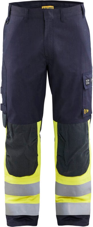 Multinorm Arbeitshose inhärent 1488 - Marine/Neongelb 2XL - FR(52) - SE(C58) - Standards