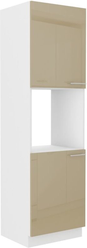 Küchen Preisbombe - Küchen Hochschrank 60 Lara Cappuccino Hochglanz Küchenzeile Küchenblock Küche