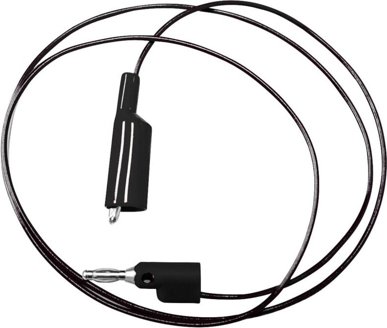 Mueller Electric - BU-2030-A-96-0 Messleitung Bananenstecker 4 mm Krokoklemmen 2.4 m Schwarz 1 St.