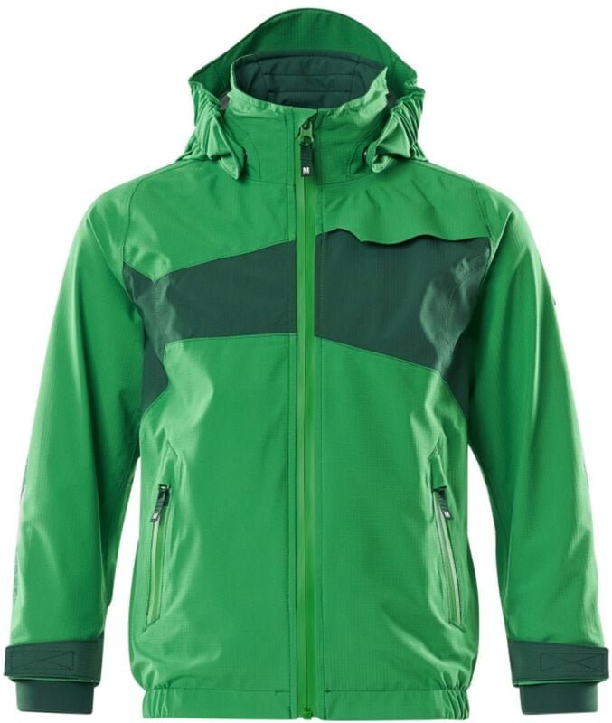 Thumbnail - Accelerate Hard Shell Jacke für Kinder, winddicht und wasserabweisend Gr. 104 grasgrün/grün - Mascot