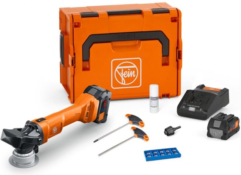 Fein - Akku-Kantenfräse akfh 18-5 as Basis Set Fase / 2x 8,0 Ah Akku ProCORE + Ladegerät im Koffer - 71380563000