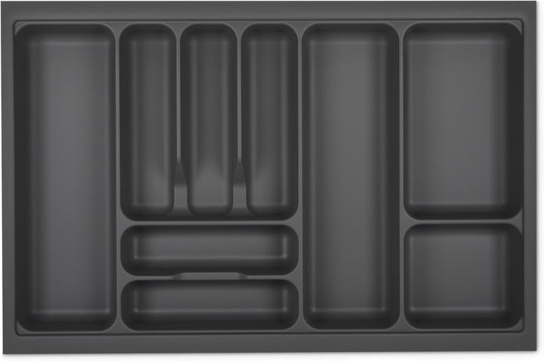 Thumbnail - So-tech - orga-box i Besteckeinsatz 719 x 473 oriongrau mit Perlstruktur und Anti-Rutschbeschichtung für Tandembox Antar...