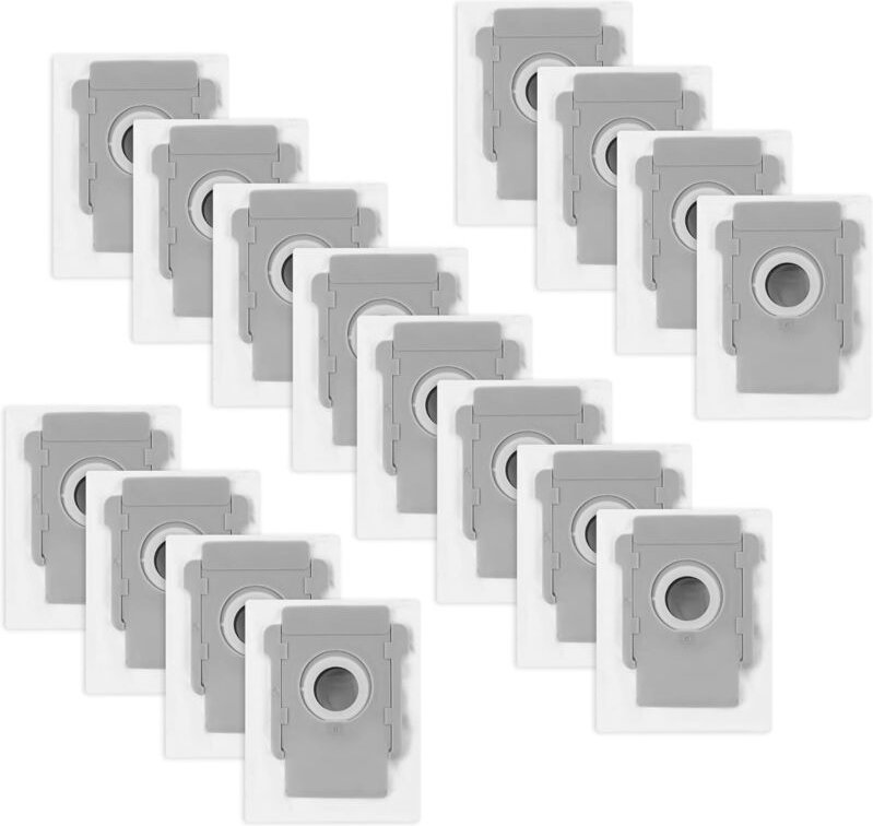 Set mit 16 Staubsaugerbeuteln für IRobot Roomba i7/i7+/i3/i3+/i4/i4+/i6/i6+/i8/i8+/S9/S9+/j7/j7+/E5/E6/E7. Ersatzbeutel ...
