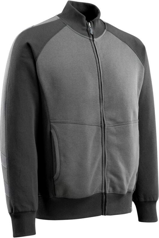 Thumbnail - MASCOT Unique Sweat-Shirt Amberg mit RV Gr. 4XL anthrazit/schwarz 50565-963